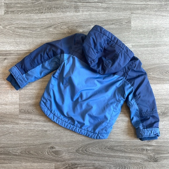 Carter's baby boys blue fleece lined zip up jacket with hood - Picture 2 of 3